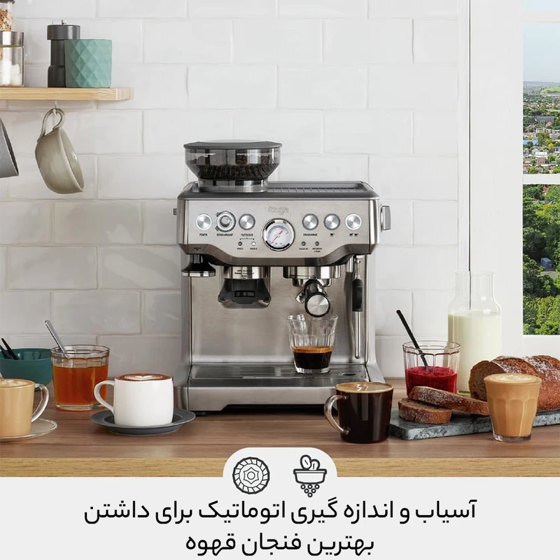 خرید اسپرسو ساز نیمه اتوماتیک سیج مدل SES875