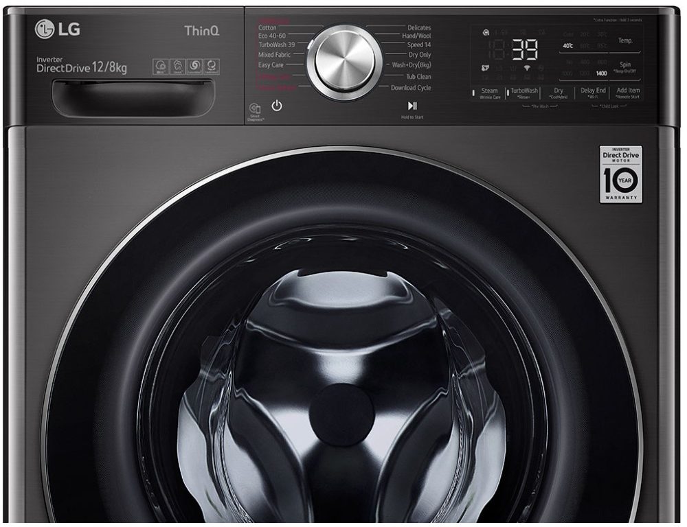 ماشین لباسشویی ال‌جی مدل WDV1260BRP — نمای ۸