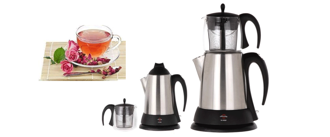 چای‌ساز خزر مدل TM-3000SP — نمای ۳