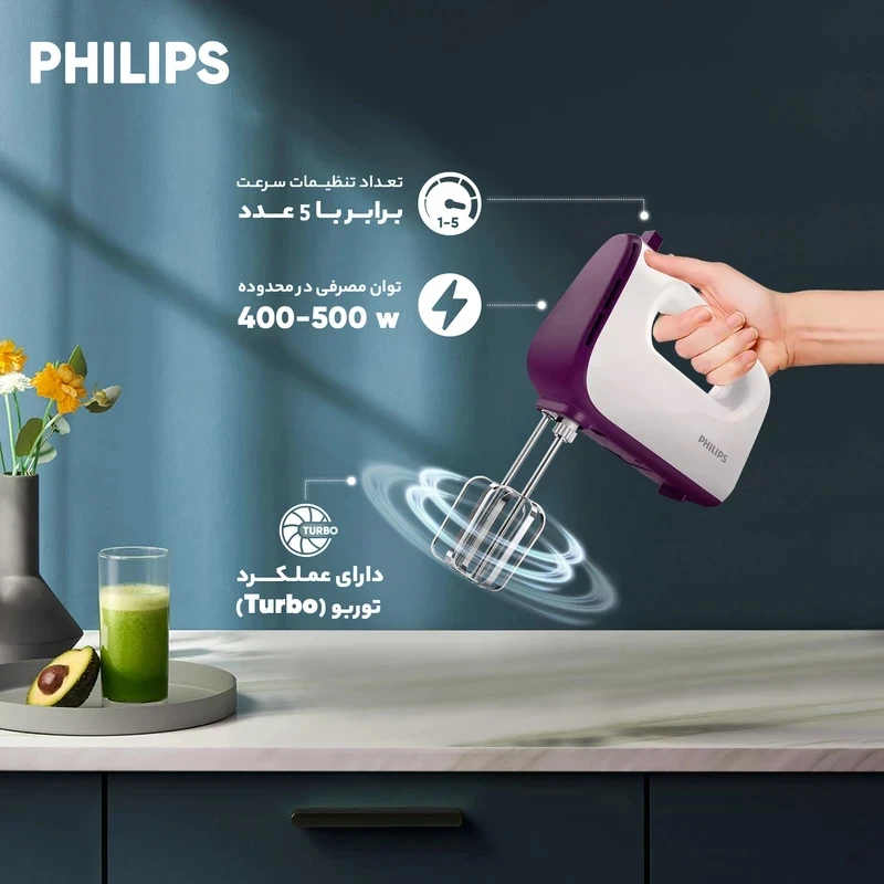 همزن فیلیپس مدل HR3740/10 — نمای ۴