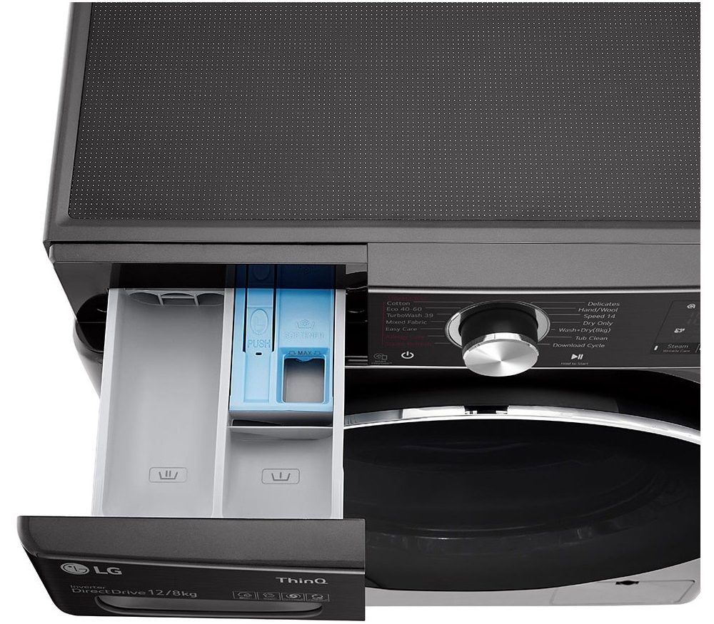 ماشین لباسشویی ال‌جی مدل WDV1260BRP — نمای ۷